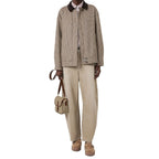 Beige denim jeans