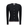 CArdigan a coste in lana merino
