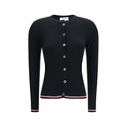 CArdigan a coste in lana merino