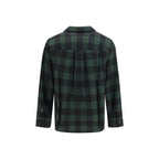 Camicia a quadri in lana vergine