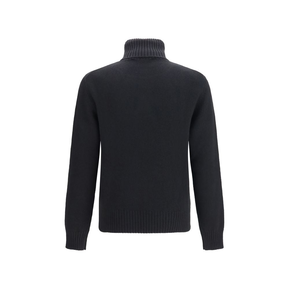 Maglione a collo alto con logo
