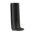Leather shark boots