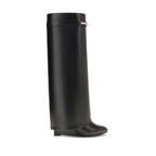 Leather shark boots