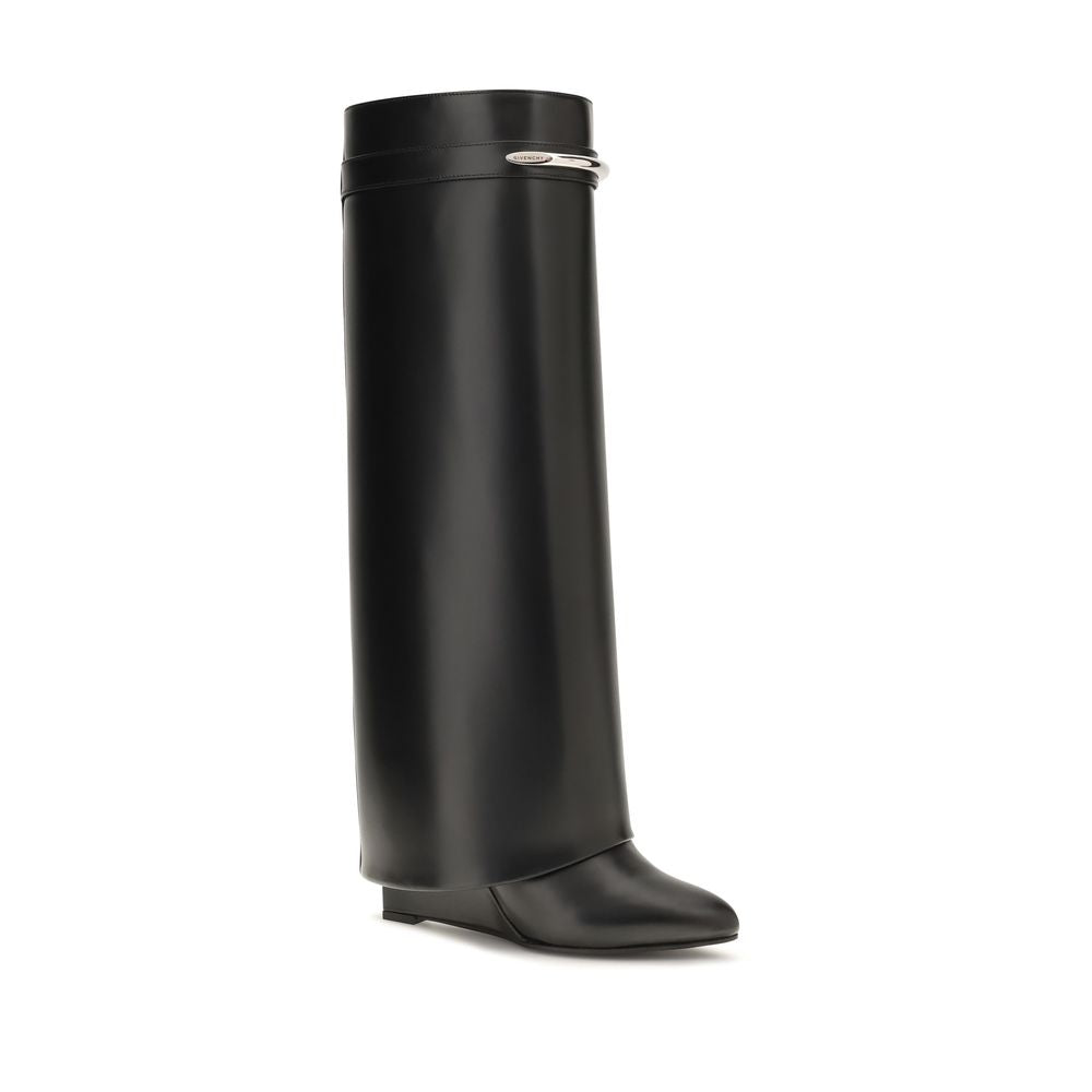 Leather shark boots