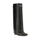 Leather shark boots