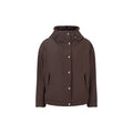 Brown hooded coat