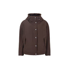 Brown hooded coat
