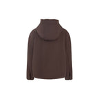 Brown hooded coat