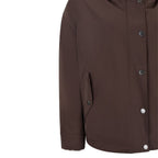 Brown hooded coat