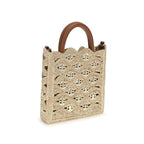 1969 Disc raffia top-handle bag
