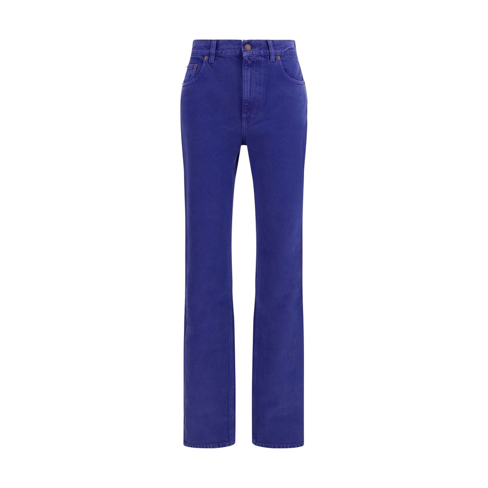 Cotton denim trousers