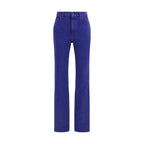 Cotton denim trousers