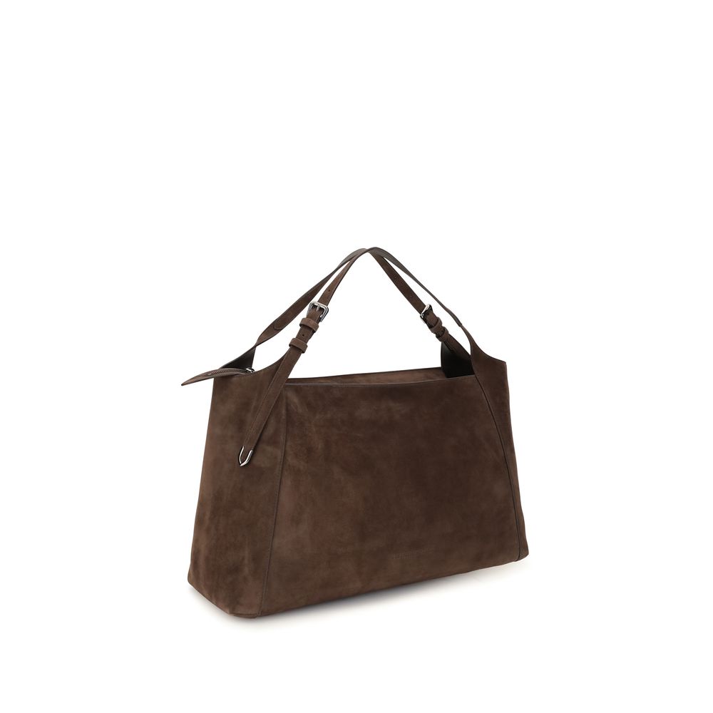 Borsa a spalla Sartorial in suede