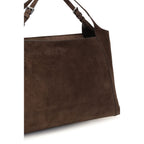 Borsa a spalla Sartorial in suede