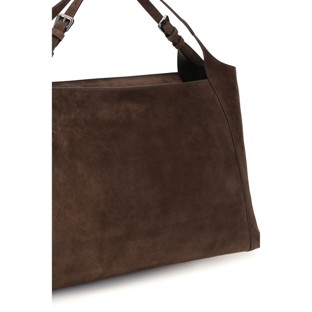 Borsa a spalla Sartorial in suede