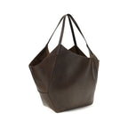 Leather shopping bag