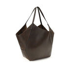 Leather shopping bag