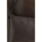 Leather shopping bag