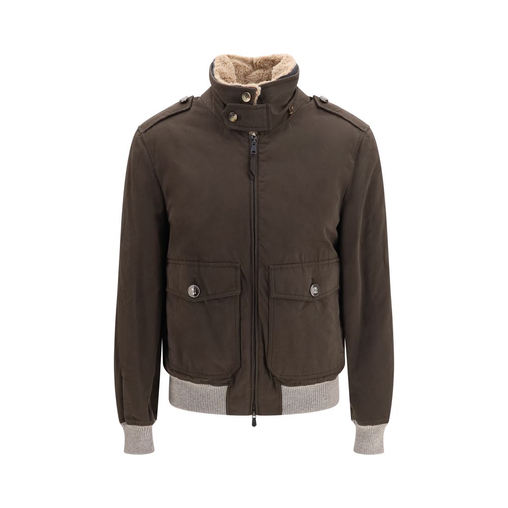 Bomber in techno-cotone