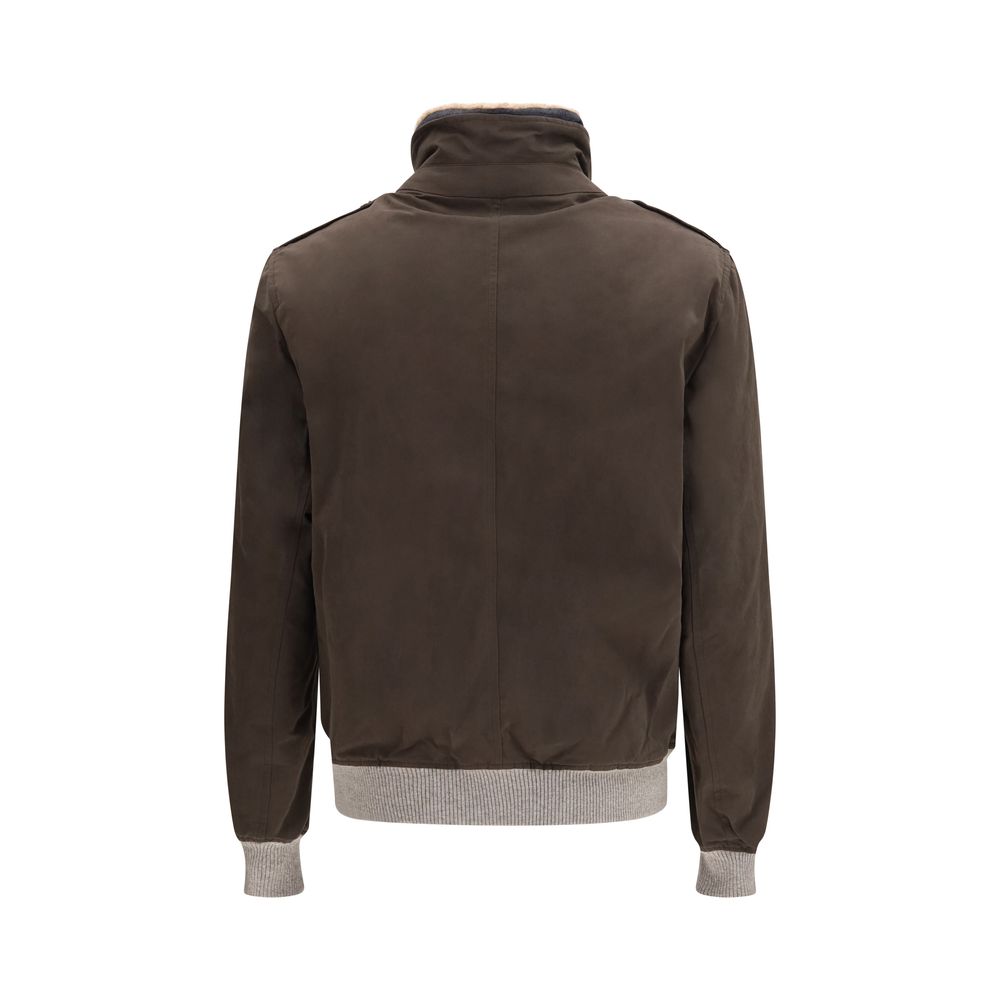 Bomber in techno-cotone