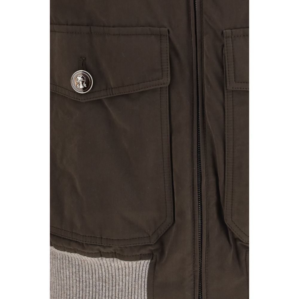 Bomber in techno-cotone