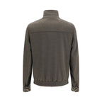 Giacca in lana con zip e collo alto in lana Merino