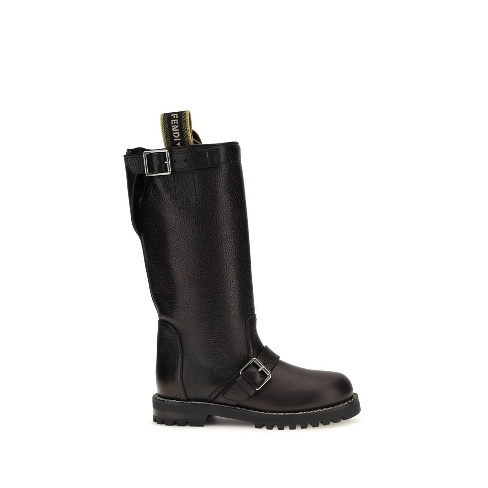 Stivali biker in pelle