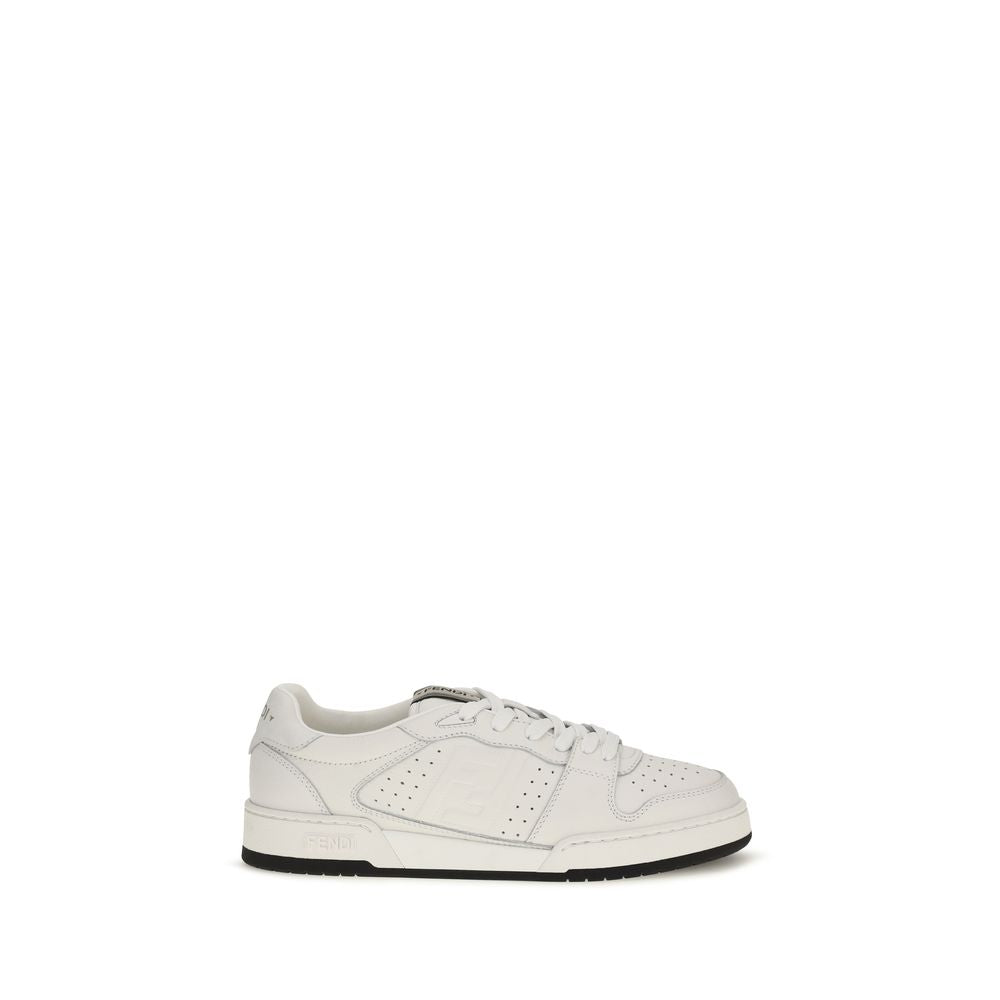 Match leather sneakers