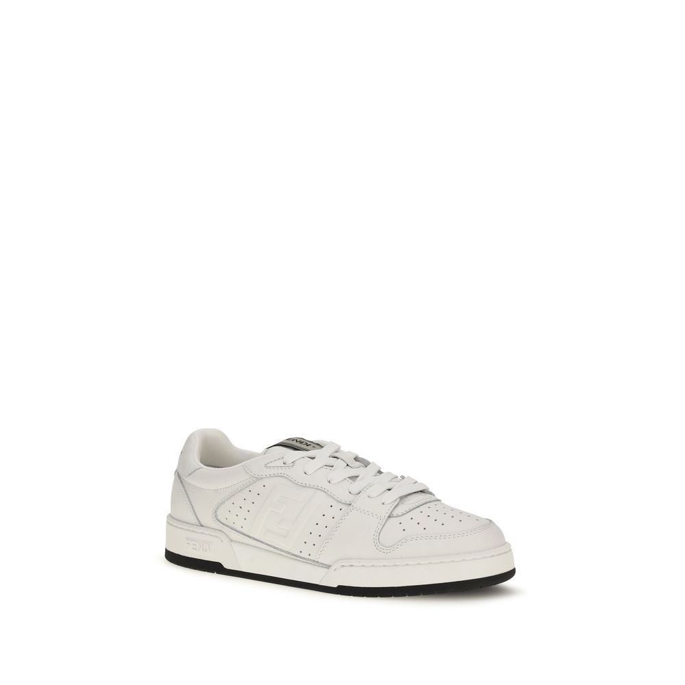 Match leather sneakers