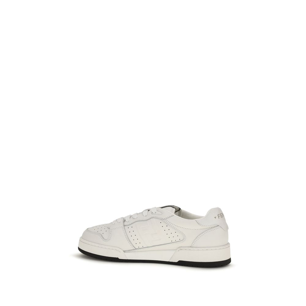 Match leather sneakers