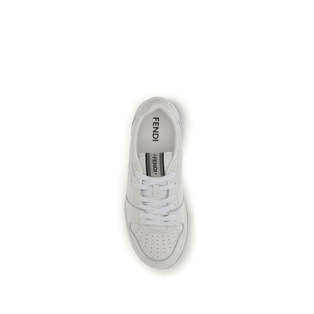 Match leather sneakers
