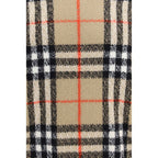 Check-pattern cashmere sweater