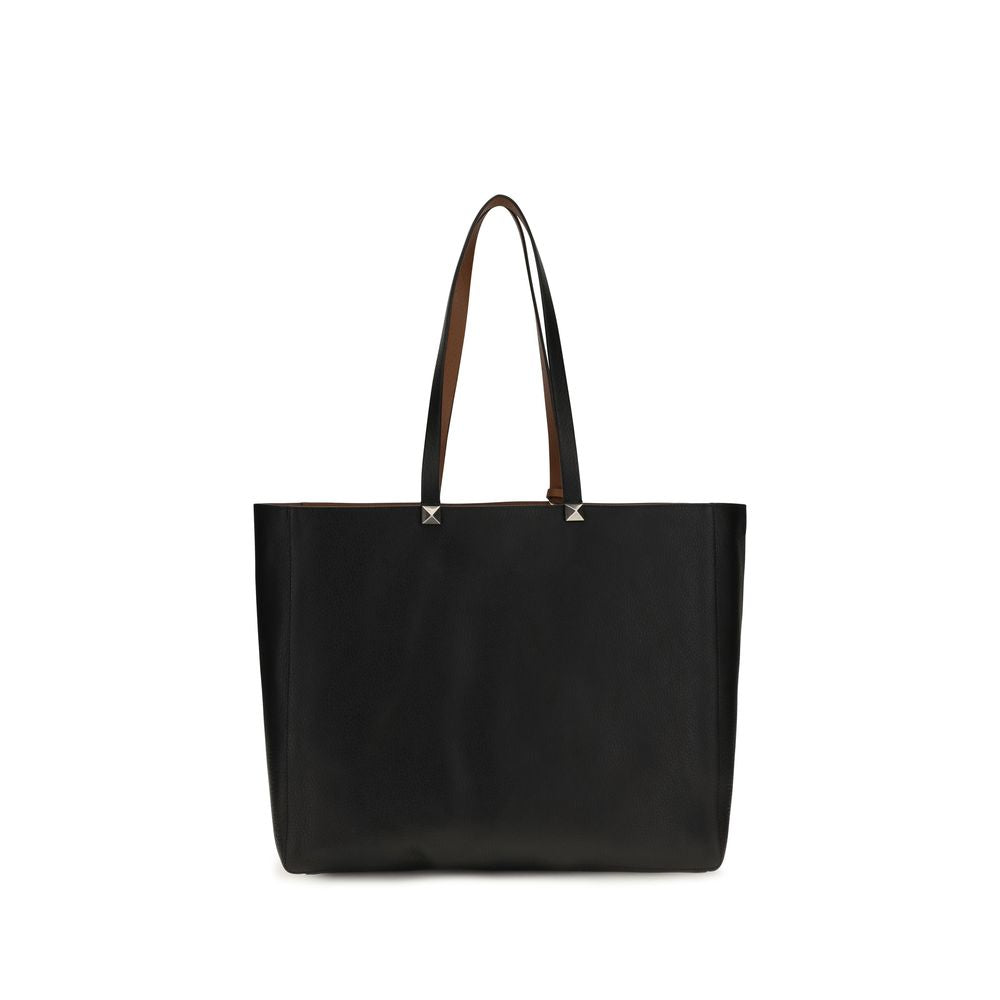 Borsa tote reversibile Rockstud in pelle