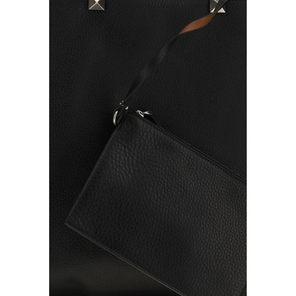 Borsa tote reversibile Rockstud in pelle