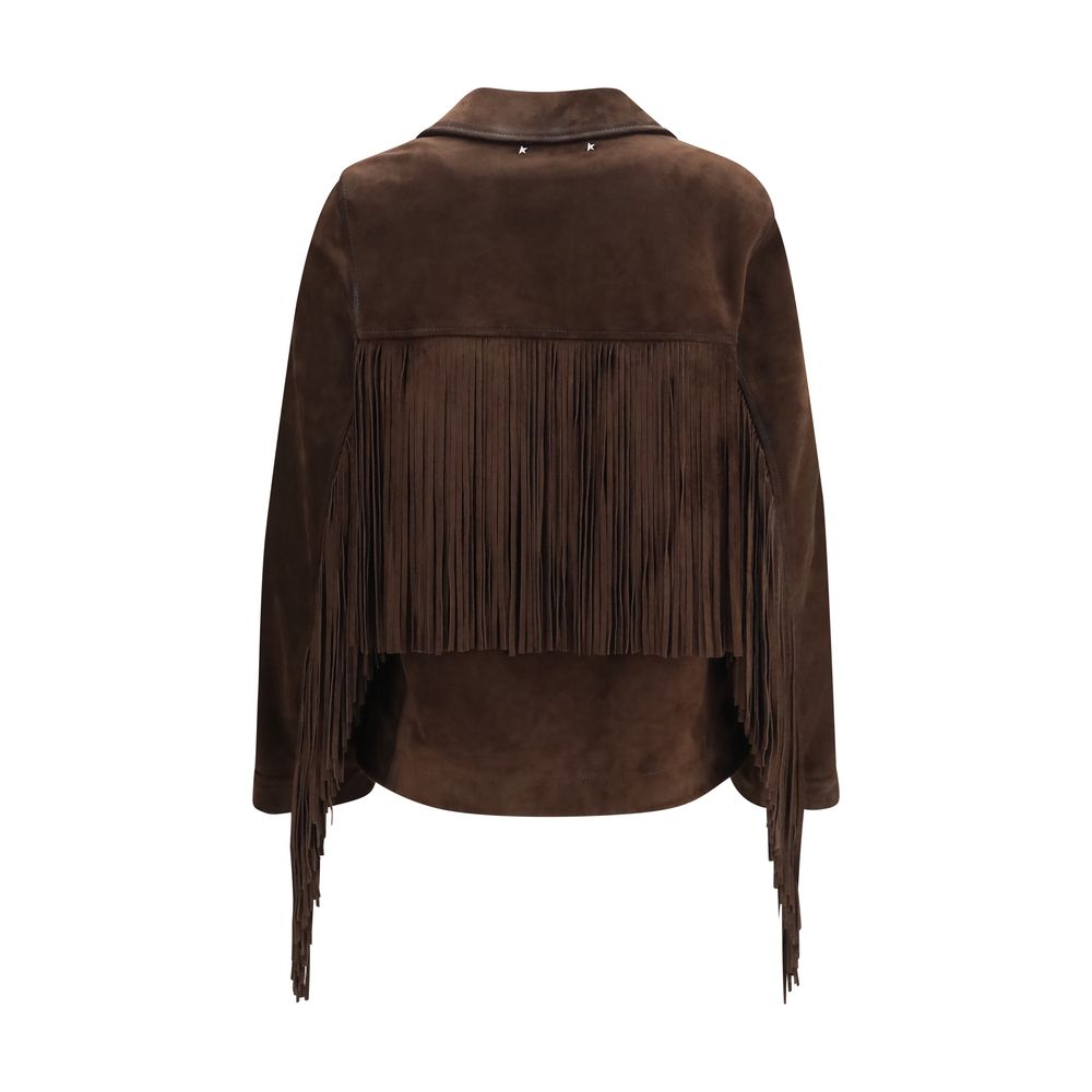 Giacca in camoscio con frange Journey