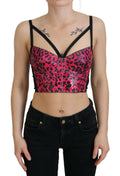 Corsetto rosa leopardato
