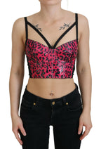 Corsetto rosa leopardato