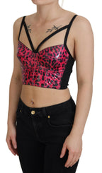 Corsetto rosa leopardato