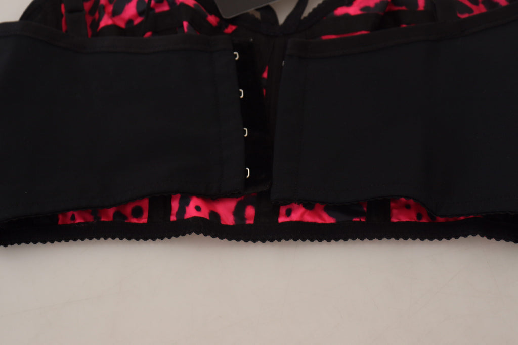 Corsetto rosa leopardato