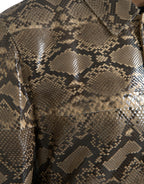 Exotic leather jacket