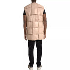 Gilet beige trapuntato