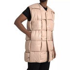 Gilet beige trapuntato