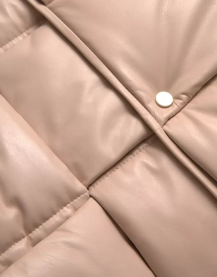 Quilted beige waistcoat
