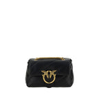 Borsa a spalla Love mini Puff nera