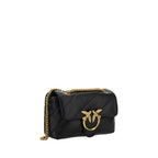 Borsa a spalla Love mini Puff nera
