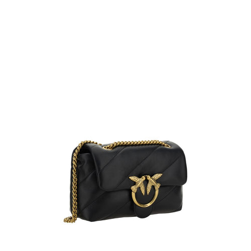 Borsa a spalla Love mini Puff nera