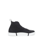 Sneakers alte in pelle scamosciata nera
