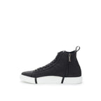 Sneakers alte in pelle scamosciata nera