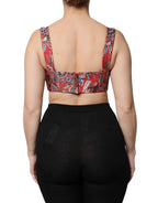 Floral corset top