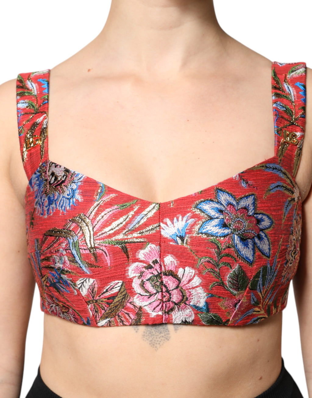 Floral corset top